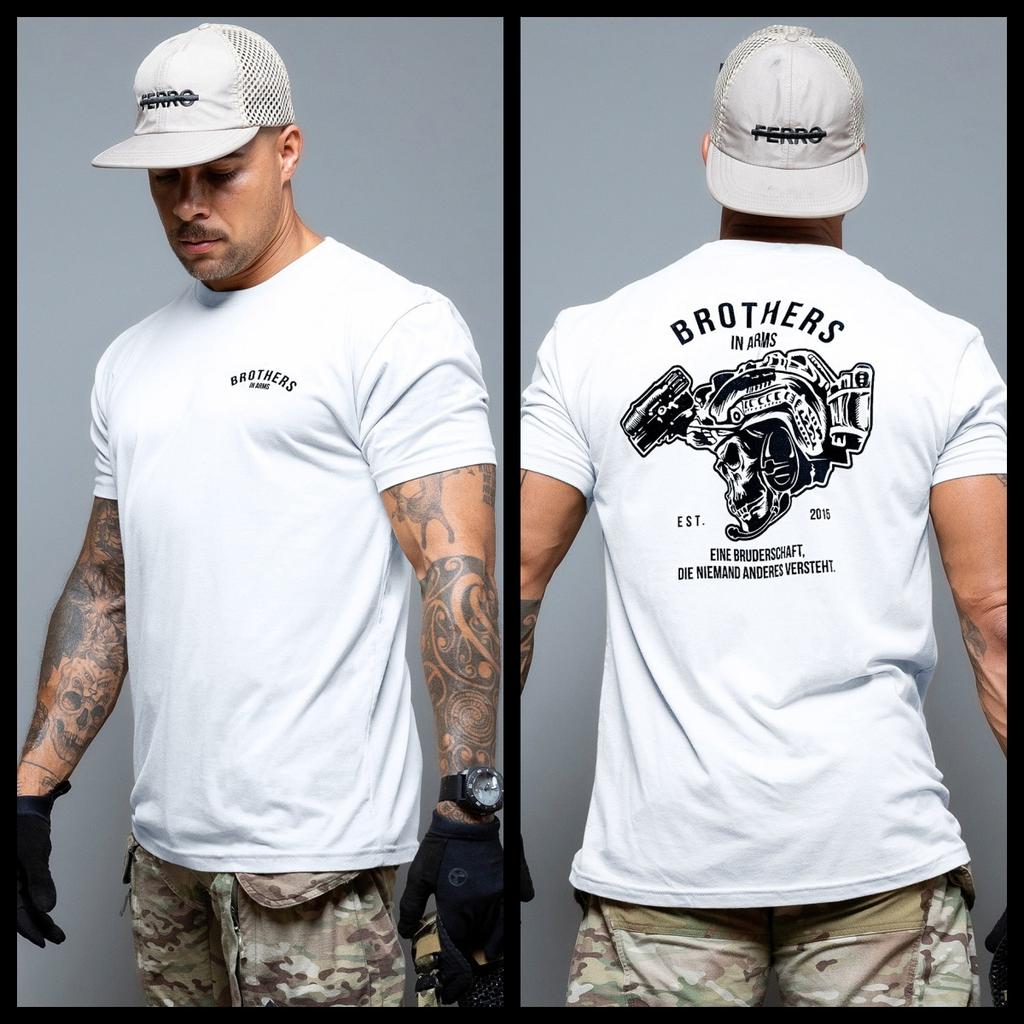 Summer Brothers in Arms Breathable Tshirt Cotton Tshirts for Crosscountry Sports