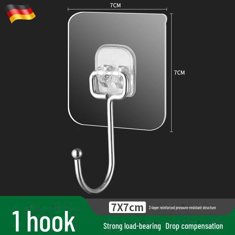 Многофункциональный крючок для одежды с клеевой основой без прокола для кухни и ванной комнаты