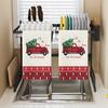 Dish Cloth Towel Multi-purpose for Party Quick-drying Xmas Tree Snowman Print Cleaning Towel Excellent Kitchen Cleaning Fluffy Texture