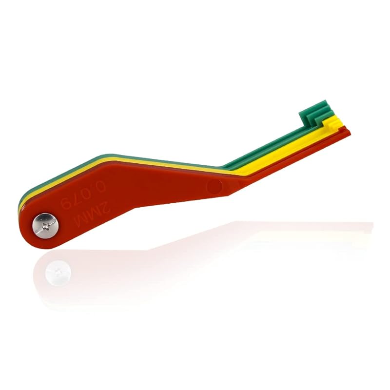 9-Piece Brake Pad Thickness Gauge Set, Measure Tool To Quickly Check Wear, For Most Cars, Easy To Read Color Coded - 2Mm To 12Mm