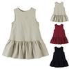 Летнее детское платье без рукавов для девочек, тонкое милое платье принцессы