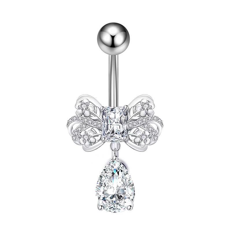 Кольцо для пупка из циркония для женщин и девочек, кольца для пупка из нержавеющей стали, сексуальные украшения для тела, пирсинг