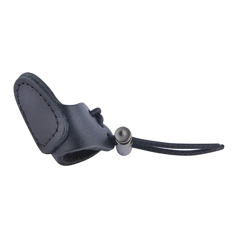 Archery Traditional Bow Finger Guard Tab Handmade Double-deck Cattle hide Leather Thumb Ring 5