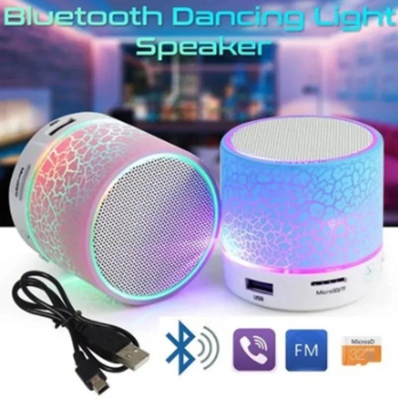 Mobile Phone Tablet Microphone Bluetooth Device LED Portable Wireless Bluetooth Speaker Living Room Decoration Desk Decoration
