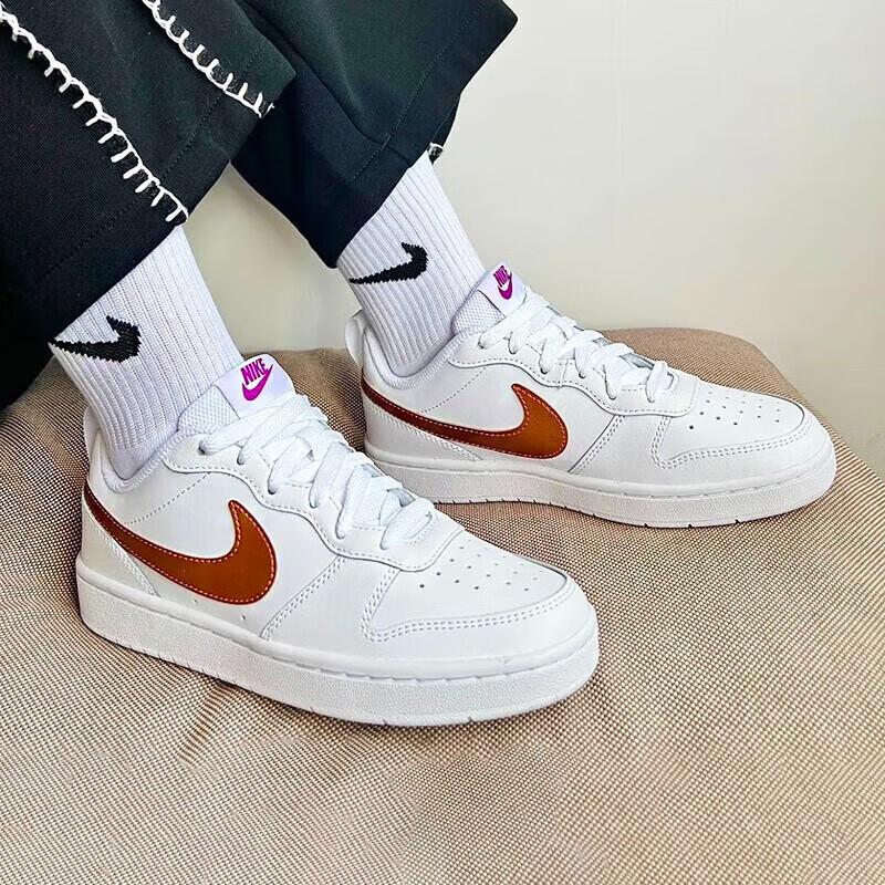 Nike Кроссовки для детей Nike Court Borough Low 2 SE GS Белый Металлик Медь Ярко-Фиолетовый DQ5979-100