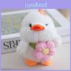 Sunflower Green Small Leaf Duck Plush Keychain Toy Pendant Bag Decor Accessories