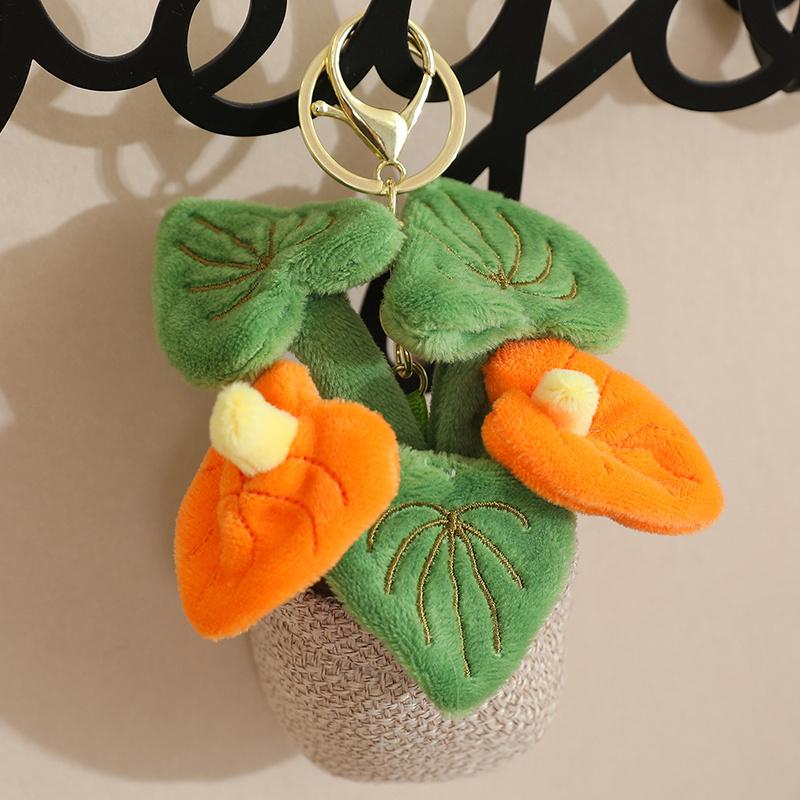 Искусственные горшечные зеленые растения Плюшевые игрушки Рюкзак Брелок Супермягкие куклы Подушка для комфорта Мультяшный подарок на день рождения для девочек и мальчиков