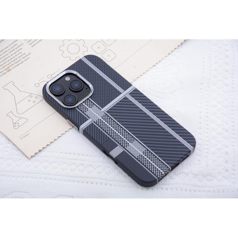 Carbon Fiber Magnetic Phone Case IPhone 17 Pro Max 16 Plus Shockproof Protective Cover