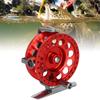 Передняя Зимняя Рыболовная Катушка Муха Полностью Металлическая С Тормозным Усилием КатушкаКрасная Правая Рука