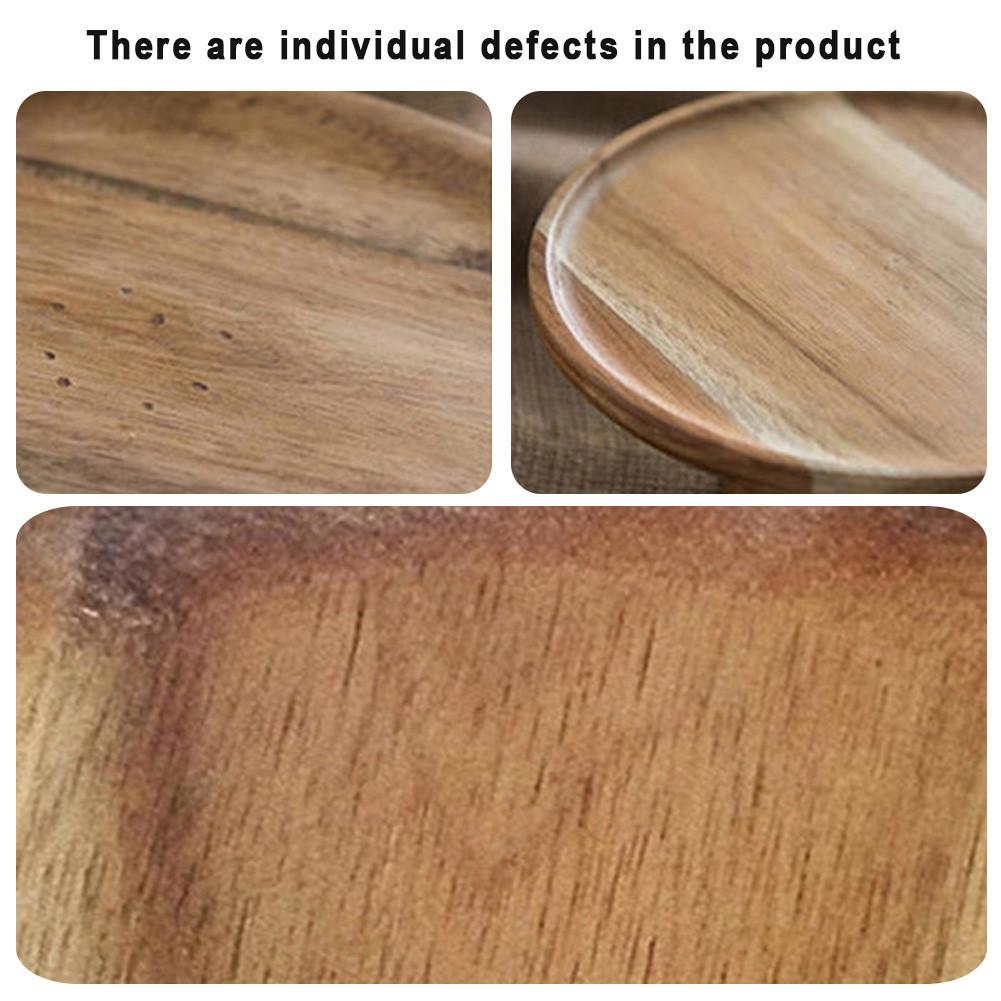 High Stand Wooden Cake Plate Creative Food Serving Trays Multi-Use Eco Naural Wood Dessert Fruit Snack Plate