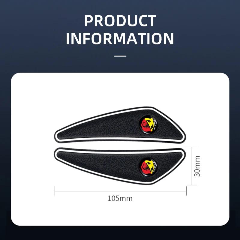 HIBWO1 4Pcs Car Styling Door Side Edge Anti-collision Bumper Strip Sticker For Fiat Abarth 595 Abarth 500 Abarth 124 Spider Accessories