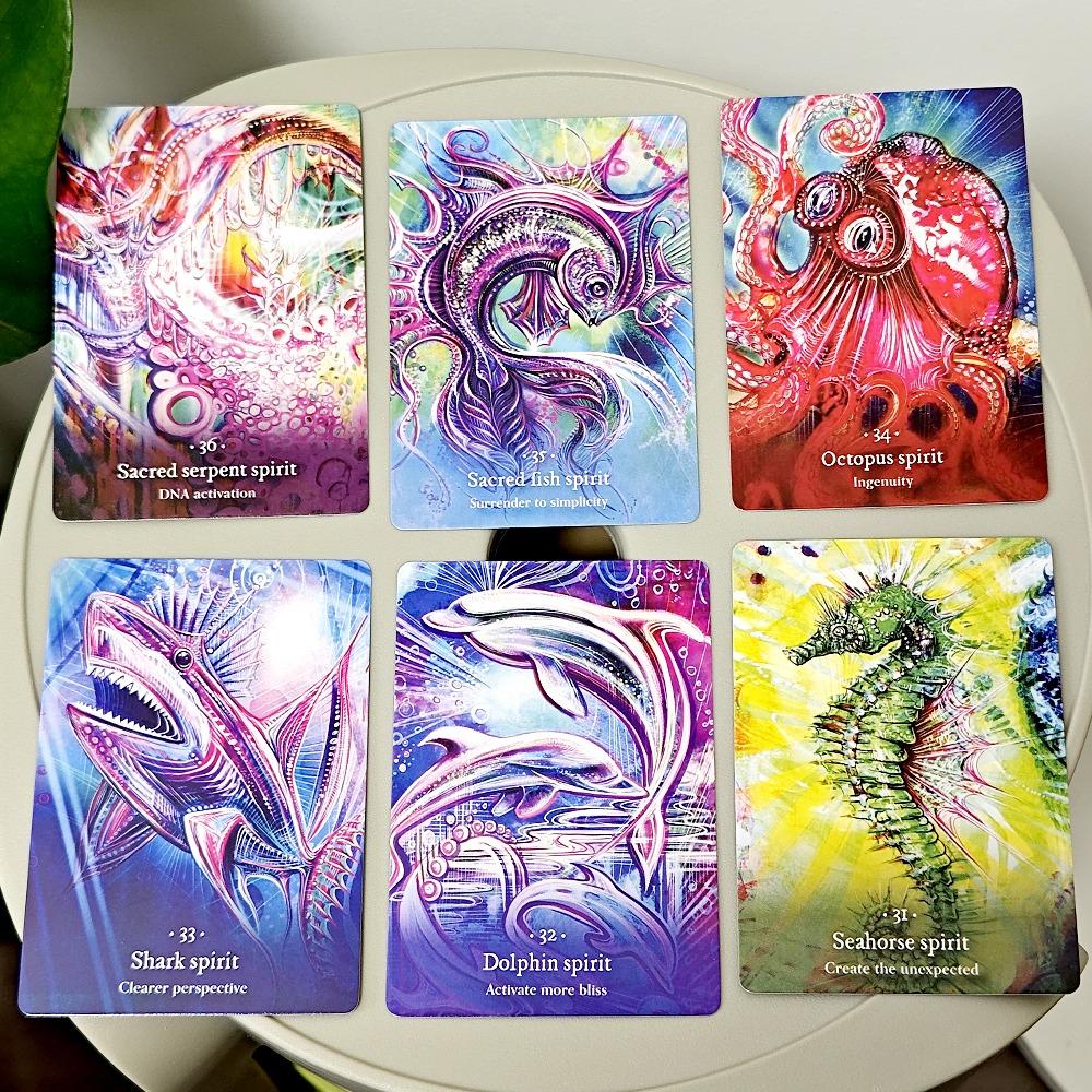 Sacred Sea Oracle: Dive Into The Depth of Your Cosmic Soul 36 Pcs Cards 10.4*7.3cm