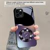 Серебряное кольцо в виде головы дракона для iPhone 17 Air 16 E 15 Plus 14 Pro Max 13 12 mini 11 5 6 7 8 Plus XR XSMax SE Черный стеклянный чехол для телефона