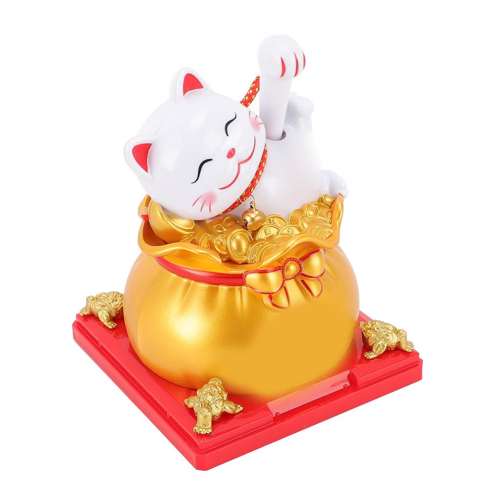 Счастливый кот, машущий рукой, ABS, солнечный свет, индукция, богатство, приветствующее удачу, кошка, украшение для