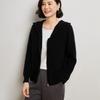 Women's Slim-Fit Wool Hooded Cardigan: Zippered, Long-Sleeve, Tight Cashmere Knitwear for Autumn & Winter