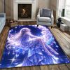 Moon Night Long Hair Girl Romantic Carpet Living Room Rug