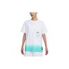 S/S 2023 Basketball Gradient Logo Crew Neck Tee Women Tops White FJ7231-100