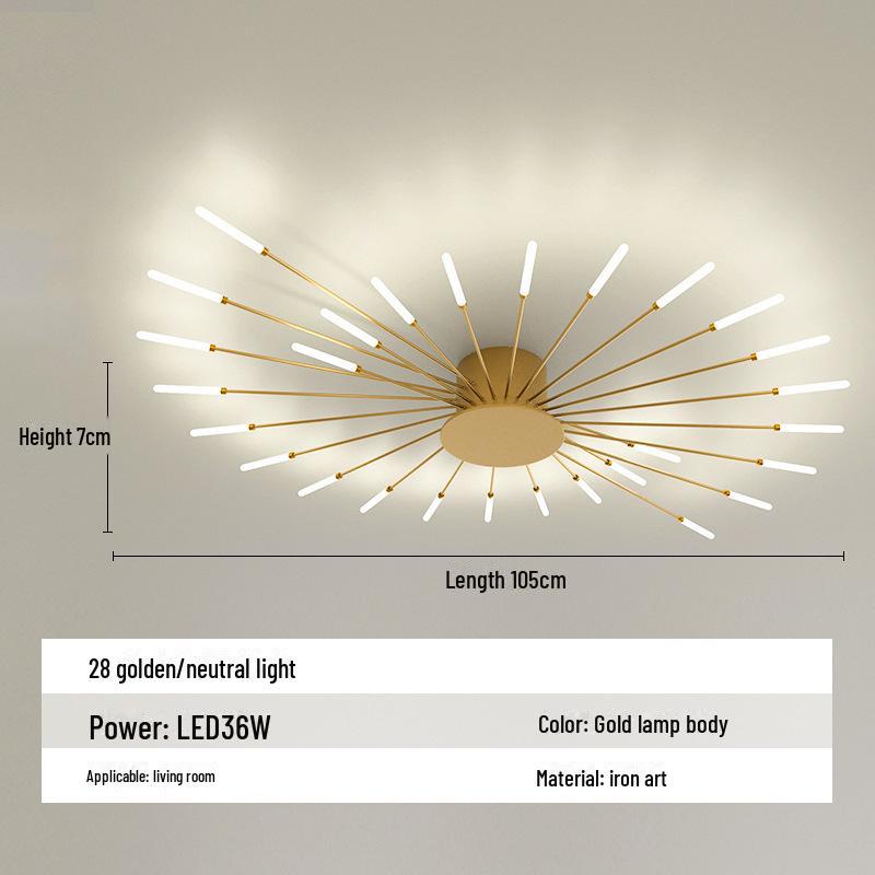 Светодиодный потолочный светильник Vortex Fireworks для гостиной, зала, ресторана и спальни