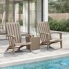 VidaXL Adirondack Garden Chairs Set of 2 Light Brown PP 364168