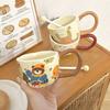 Cute Ceramic Mug Niche Design Sense Big Ears Water Cup Girls Cup Coffee Breakfast Cup Men