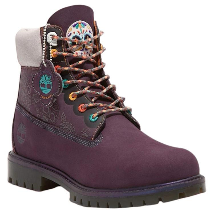 Timberland 6 Inch Premium Waterproof Heritage Boot Dia De Muertos Men Sneakers Purple Dark-Purple TB0A41MW-EJJ