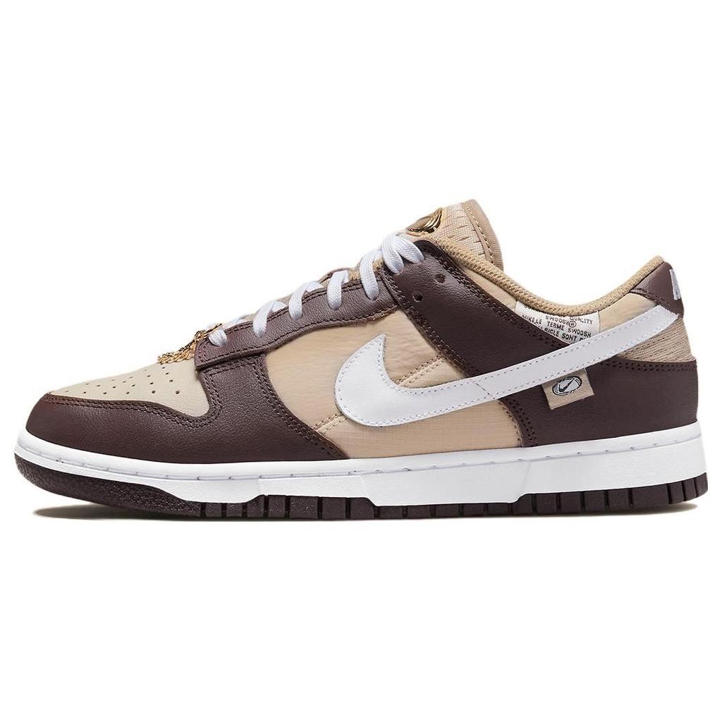 Nike Dunk Low Light Orewood Brown Women Sneakers White DX6060-111