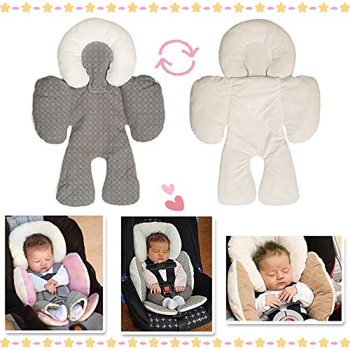 Детская коляска, подушка, коврик, коляска для новорожденных, двусторонний, все сезоны и весна/лето/осень/зима