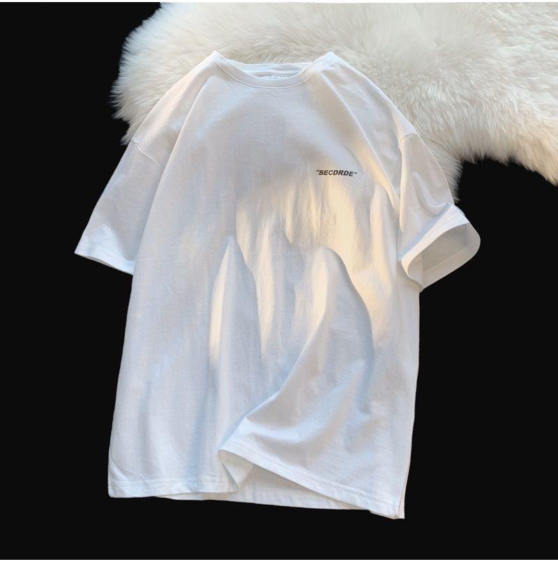 Летние мужские футболки Хлопковая футболка с коротким рукавом Удобная ткань Спортивная одежда