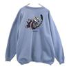 Crazy Shirt 90-е Старый Длинный рукав Свитшот-тренер XL Синий С начесом Мужской Б/у