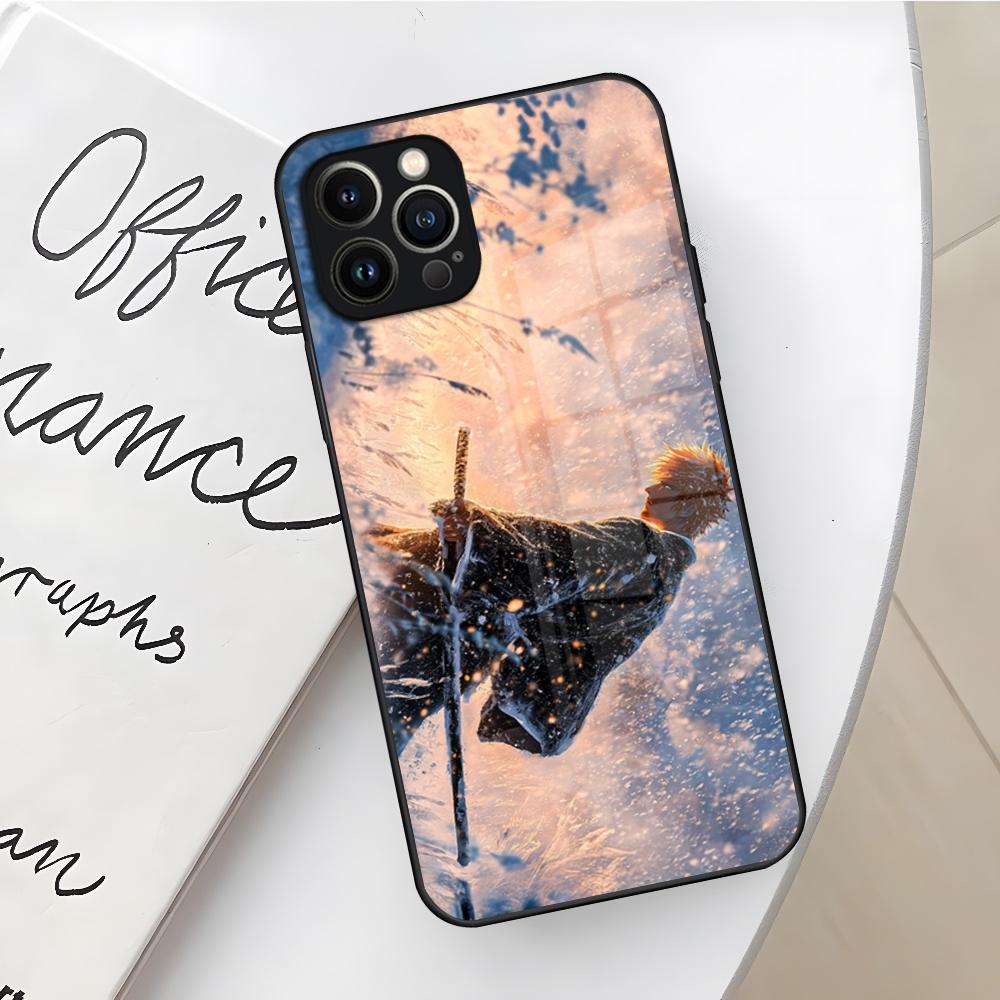 Чехол для телефона Bleach Kurosaki Ichigo для Iphone 17 16 Air 15 14 12 11 13 Pro Max Mini X Xr Xs Se Puls стеклянная крышка