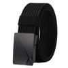 NASEBEMU Прочный нейлон с металлической фурнитурой, Универсальный размер, Подходит для больших размеров, Идеально для улицы, Повседневный, Подарок, Черный мужской ремень, Пряжка, Регулируемый,