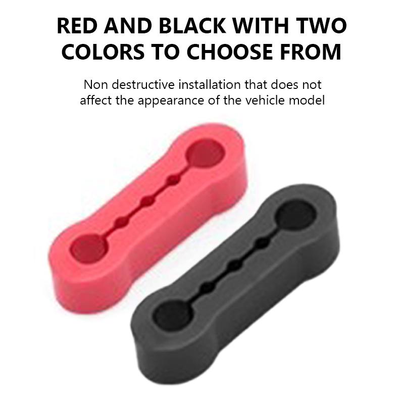 Силиконовые амортизирующие накладки на замки дверей автомобиля - Виброгасящие бесшумные демпферы (4 шт)