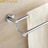 . Chrome Finish Stainless Steel Bathroom Accessory Double Towel Bar Towel Rail Towel Holder 60cm YT-10998