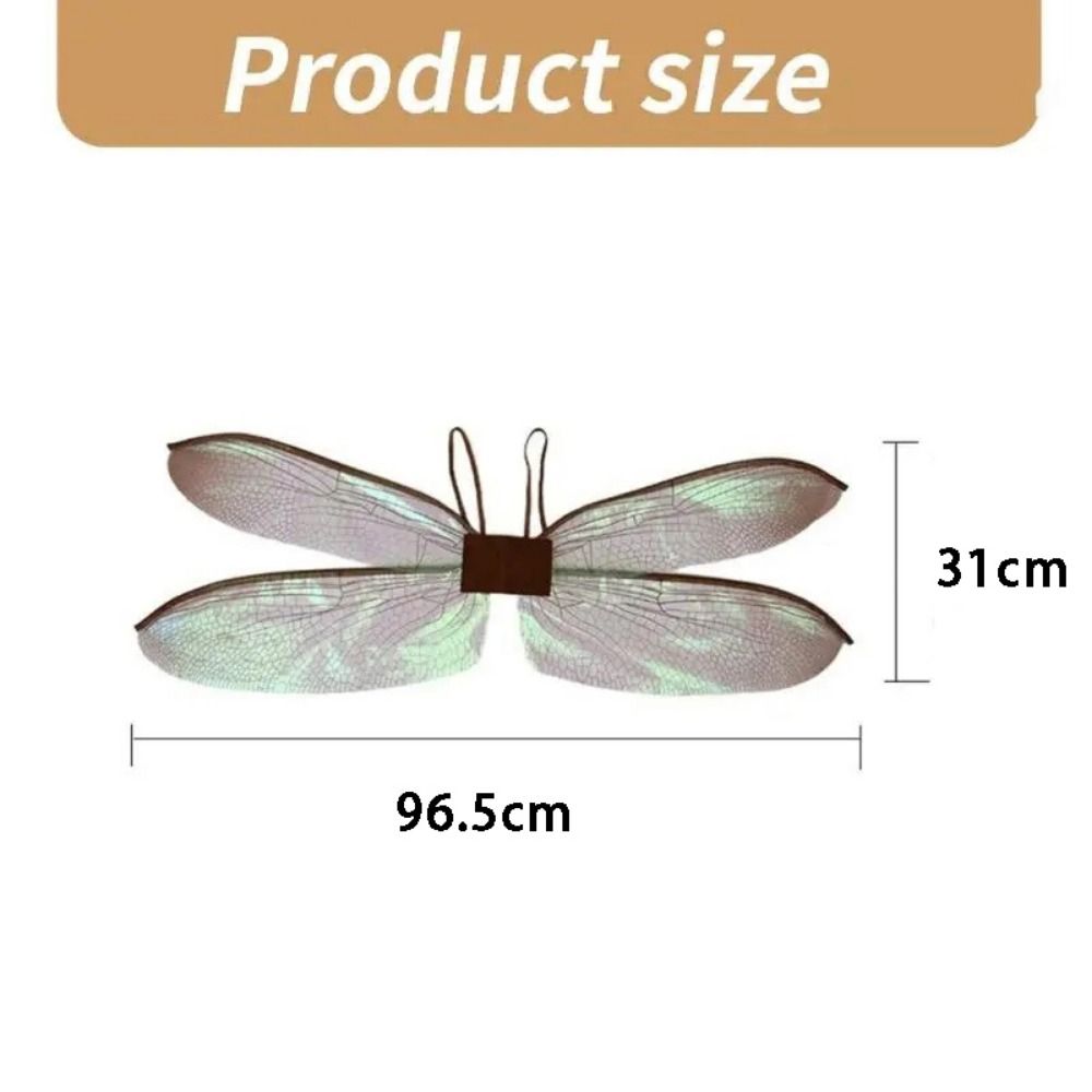 Красочные крылья бабочки стрекозы для женщин и девочек, аксессуары для костюма фей, новые крылья ангела-феи