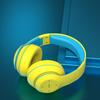 1 Set Wireless Headset Bluetooth-compatible 5.1 Heavy Bass Ergonomics Design Stereo Surround Clashing Color