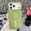 Магнитный чехол-подставка с ощущением кожи для iPhone 17 Pro Max: Защита от падения