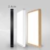 Nordic Luxury Smart Graffiti Ceiling Light, White Wood Grain, 36W, Remote-Controlled, Square Design.