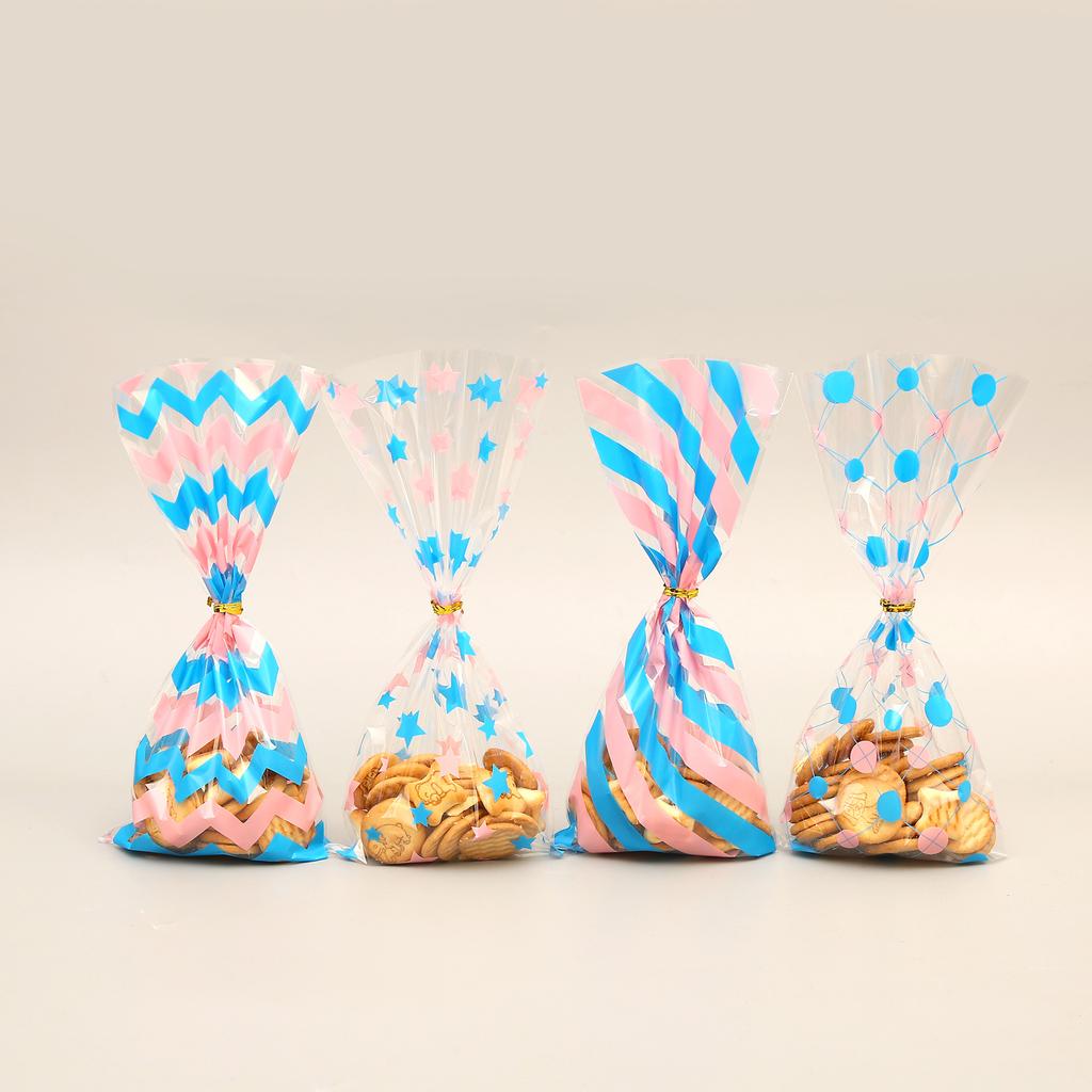 Trendy Unisex Mermaid Animal Dinosaur Candy Gift Bag Party Supplies Cartoon Plastic Packaging Bag Kid Birthday Party Unicorn Transparent 50pc