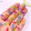50pcs Resin Mini Colorful Clear Candy Color Goldfish Nail Art Flatback Rhinestone Applique DIY Scrapbooks Decor Accessories Crafts