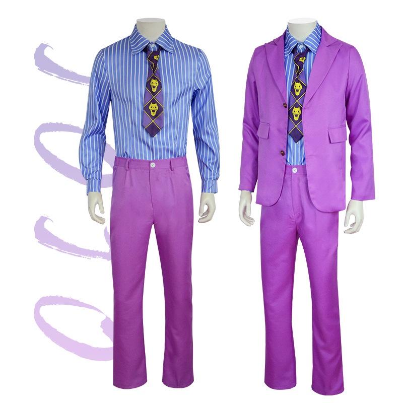Подробная Косплей Одежда JoJo's Bizarre Adventure Diamond Is Unbreakable Yoshikage Kira/kosaku Kawajiri