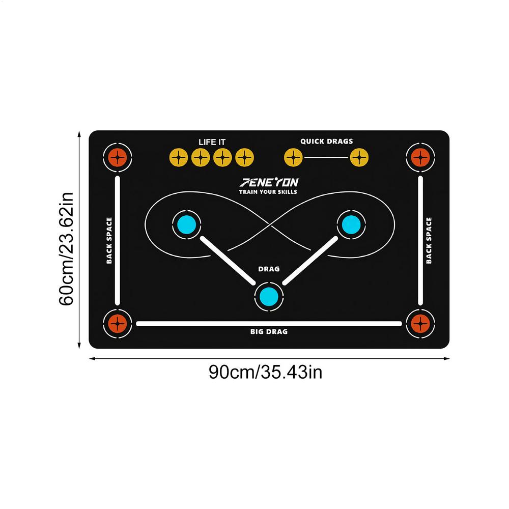 Маты для дриблинга и бросков в хоккее - Нескользящий тренировочный коврик для суши для тренировок в помещении/на улице, идеально подходит для всех возрастов, начинающих