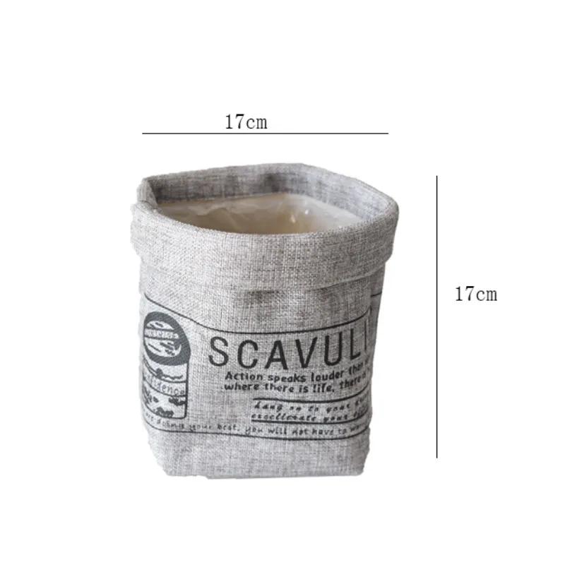 Nordic Cotton and Linen Art Storage Small Box Разное Разное Закуски Отделочные коробки Ткань Цветочные горшки Товары для дома и сада