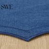 Petal Shaped Placemat Linen Placemats with Embroidery Overlocking Dining Durable High-quality Mat Anti-Slip Table Protector for Hotel Restaurant