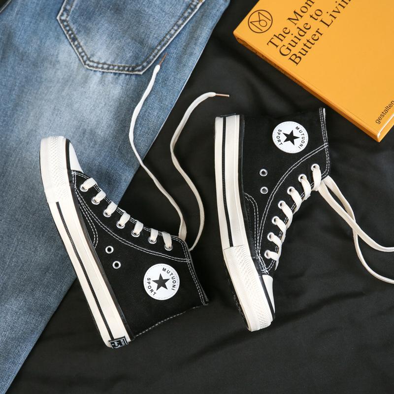 Реплика парусиновых кед с высоким верхом, женские ретро повседневные кеды, резиновая обувь, мужская и женская парная обувь