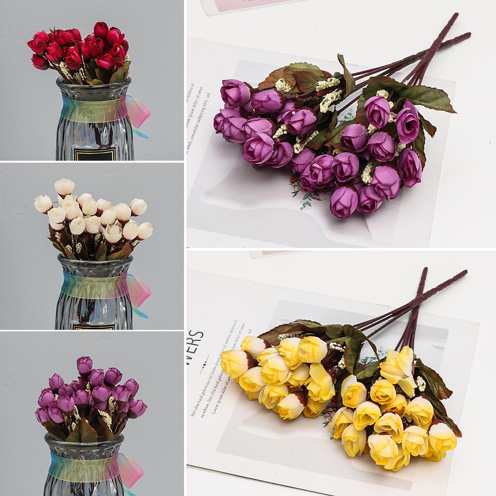 Supplies Accessories DIY Artificial Rosebud Artificial Flower Simulation Rosebud Beautiful Bouquet