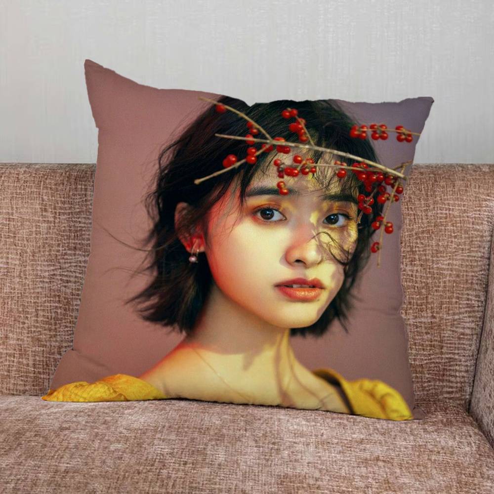 Actor Shen Yue Pillow Case For Home Bedroom Car Office Decoration Living Room Sofa Cushion Cover Suitable