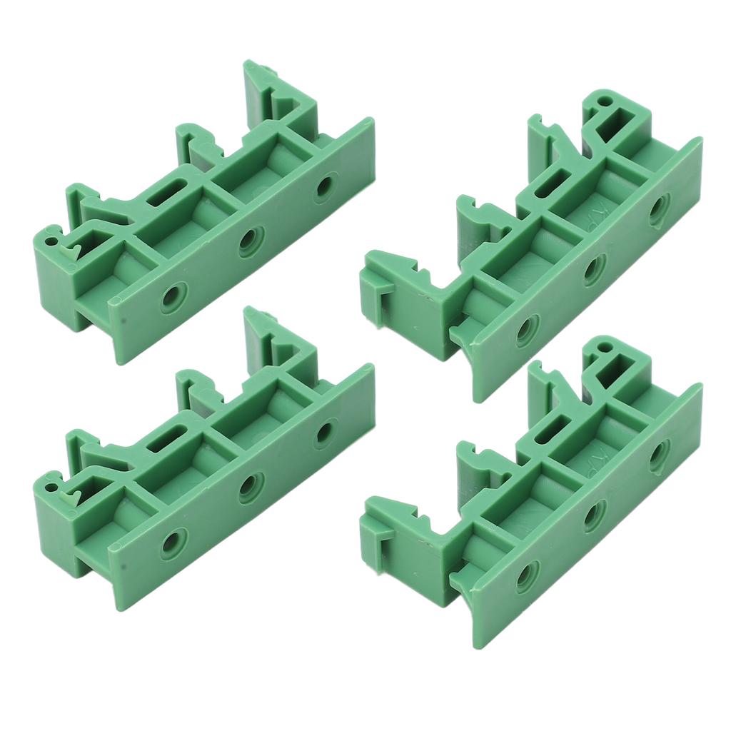2 Sets C45 DIN Rail Circuit Board Mounting Bracket Insulated for PCB Electronic Switching Devices