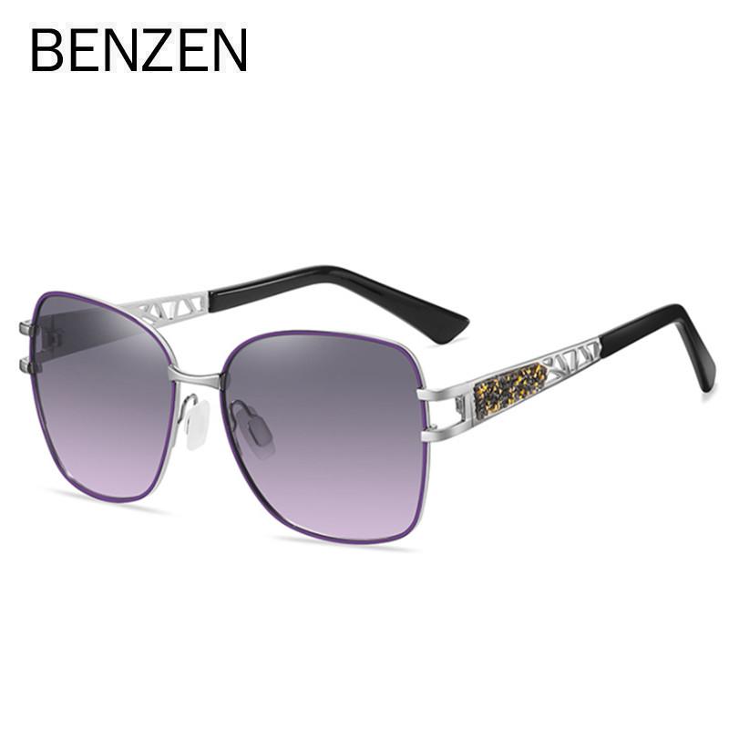 Женские солнцезащитные очки BENZEN, роскошные женские солнцезащитные очки с градиентными линзами, UV400, защитный оттенок 6757