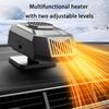 12V 150W Портативный обогреватель лобового стекла Быстрый нагрев Автомобильный вентилятор для охлаждения и обогрева Вращающийся Автомобильный обогреватель и вентилятор для охлаждения Автомобильные аксессуары