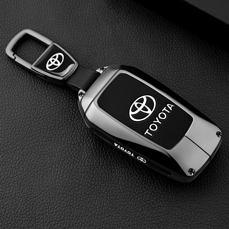 BAXL9 Чехол-брелок из цинкового сплава для ключа автомобиля Toyota RAV4 Highland Coralla Hilux Fortuner Land Cruiser Camry Crown Аксессуары
